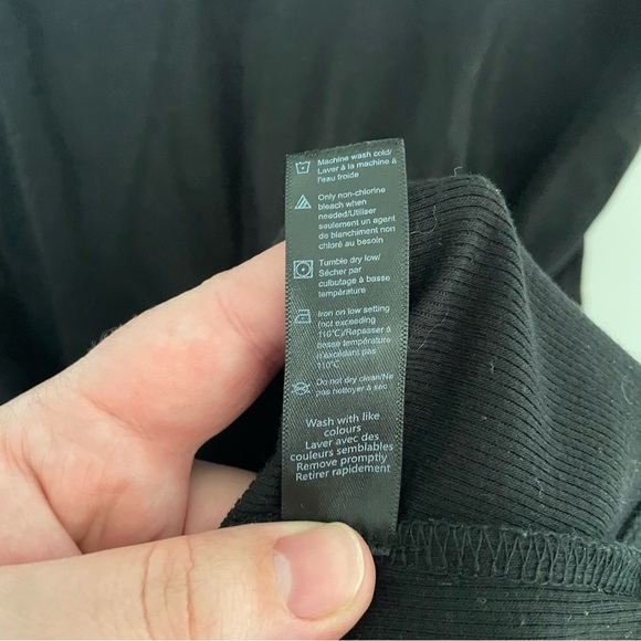 Paisley Sky Maternity Ribbed Tank Dress Ruched Sized Black Size XXL - Picture 10 of 10